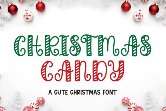 A Festive Font to Sweeten Your Brand: Christmas Candy Typeface