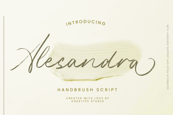 Alesandra: A Script Font for Editorial Elegance