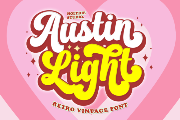 Austin Light: A Retro Script Font with Modern Branding Versatility