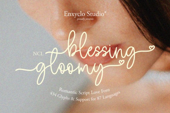 Blessing Gloomy Font: A Love-Filled Typeface for Crafted Products