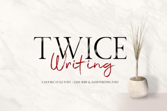 Crafting Beautiful Products with the Twice Writing Font