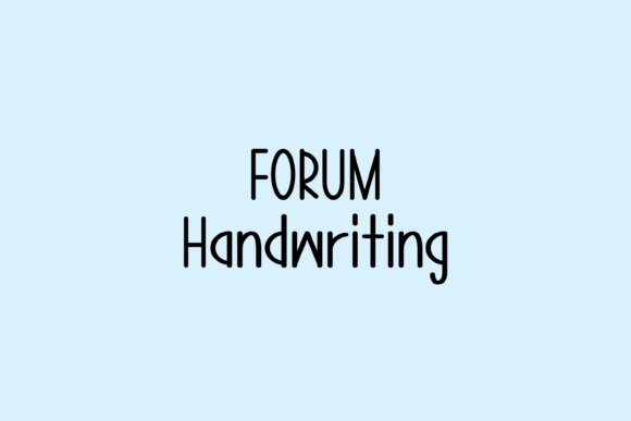 Forum Font: A Warm Handwritten Style for Your Business Brand