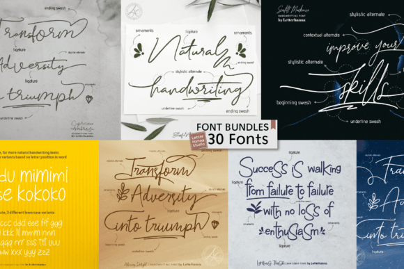 Handwritten Bundle: A Versatile Typeface for Creative Campaigns