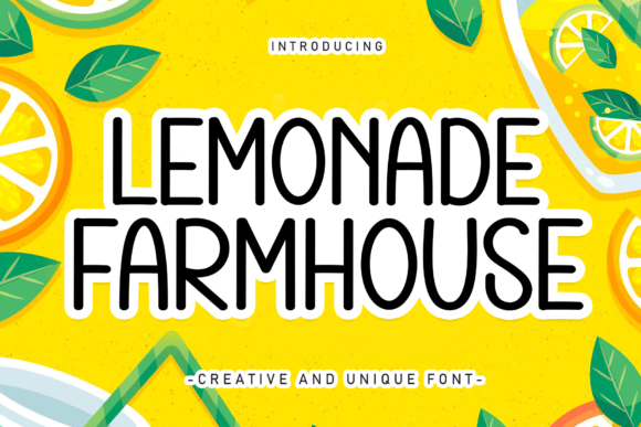 Lemonade Farmhouse Font: A Creative Hand for Makers and Shop Owners