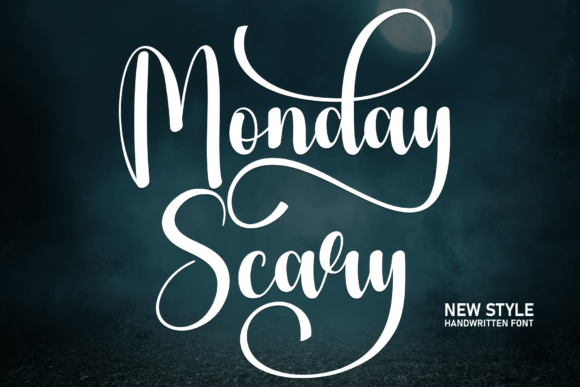 Monday Scary: A Versatile Script Font for Creative Branding