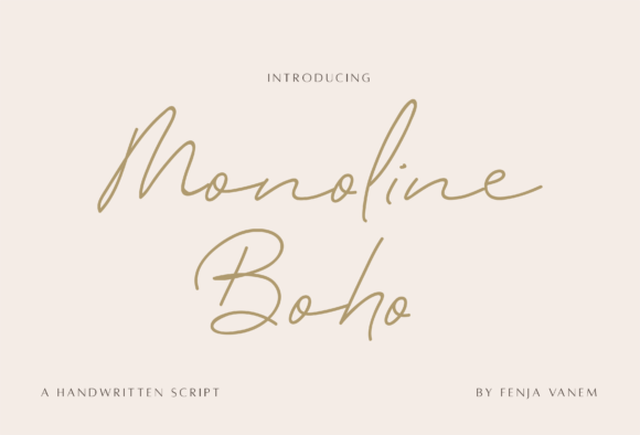 Monoline Boho: The Essential Font for Your Creative Projects