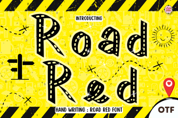Road Red: A Festive Hand-Lettering Font for Digital Branding