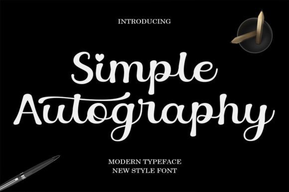 Simple Autography: A Modern Handwritten Font for Digital Design