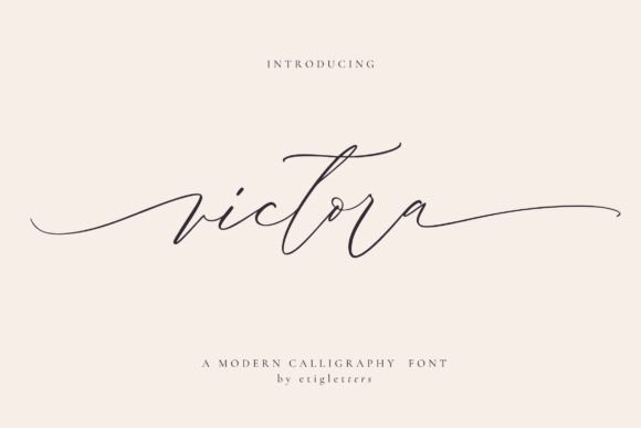 Victora: The Handwritten Script Font for Campaigns That Need Charm
