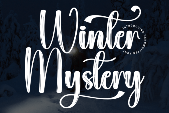 Winter Mystery Font: The Handwritten Charm for Your Creative Projects